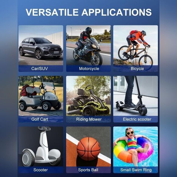 Tire Inflator Portable Air Compressor, Air Pump for Car Tires 20000mAh Battery - Picture 9 of 11